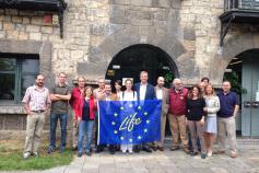 Miembros del Comité de Gestión de LIFE+ Urogallo cantábrico en Cangas de Onís (Asturias)